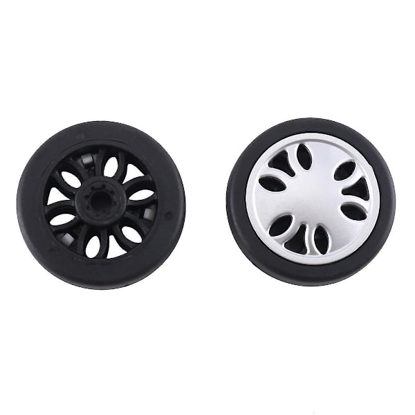 Ersättningshjul för resväskor 50mm X 13mm Set Universal Miljövänligt PU Reparation av Resväskor 1 Par