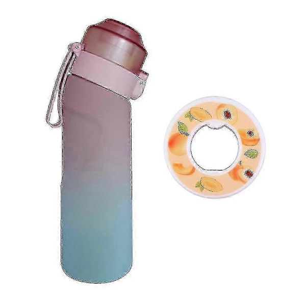 Smagstils Vandflaske Med 7 Smagspods Air Water Up Flaske Frostmat Sort 650ml Air Starter Up Sæt Vandkop Til Camping Sport Kr Q China