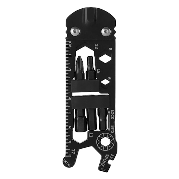 16 in 1 Portable Screwdriver Wrench Ruler Multi-function Bicycle Repair Tool