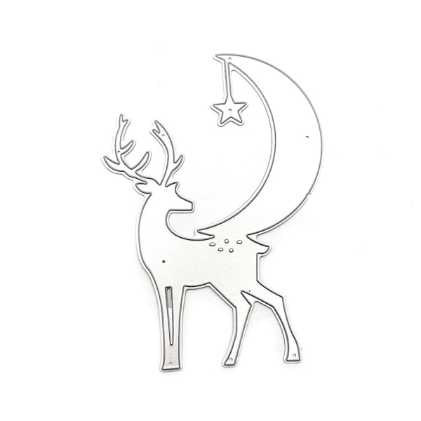 Christmas Elk Metal Cutting Dies Stencil Diy Scrapbooking Album Paper Card Template Mold Embossing Craft Decoration