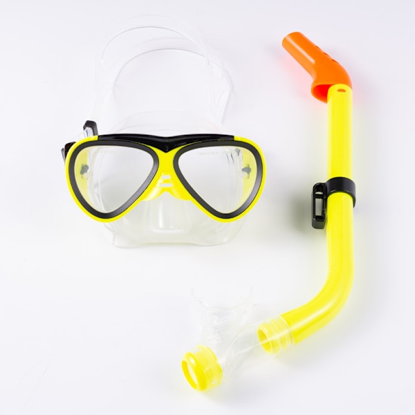 Snorkelset för barn, gul