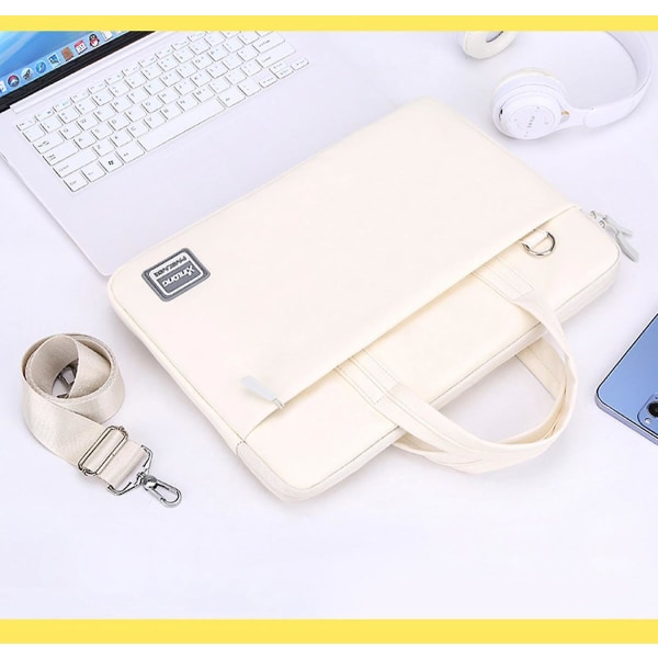 14 tuuman muodikas kotitietokoneen kannettava käsilaukku kannettavalle tietokoneelle Huawei Milky White)