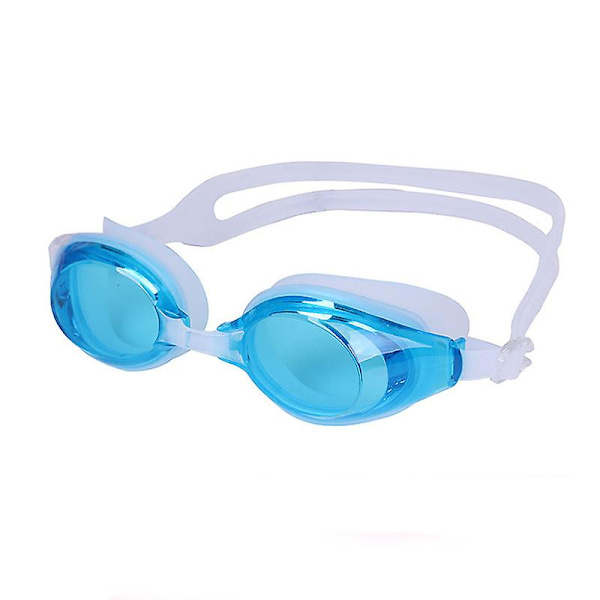 Mimigo Svømmebriller, Svømmebriller UV-beskyttelse Vandtætte Anti-dug Justerbar Rem Komfortabel Pasform Til Unisex Voksne Mænd Og Kvinder Light Blue