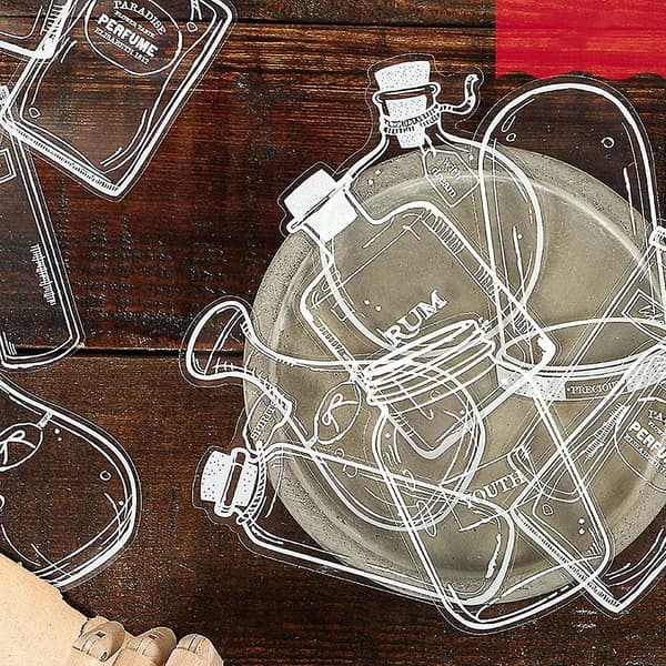 30 st Transparenta Torkade Blombokstäcken, DIY Torkade Blombokstäcken, Hemgjorda Bokstäcken, Vackra Blombokstäcken, Glasvarudekaler