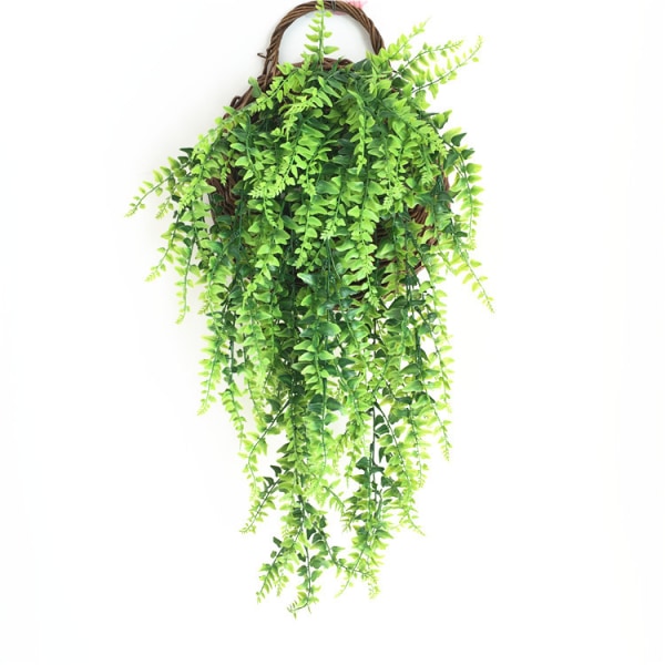 plastic artificial ferns for hanging on balcony garden decoration--