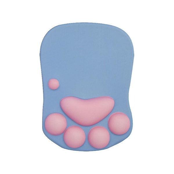 Cat Paw Mouse Pad With Wrist Support Cushion Soft Silicone Wrist Rests Ergonomic Cute Mouse Pad