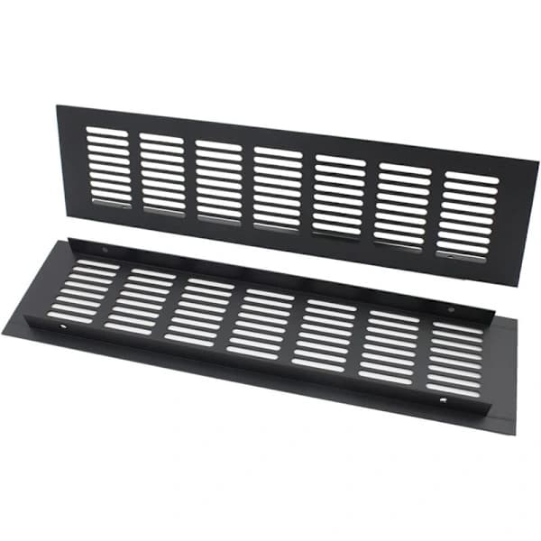 Rektangulära ventilationsgaller, lämpliga för 80 × 300 mm ventiler.
