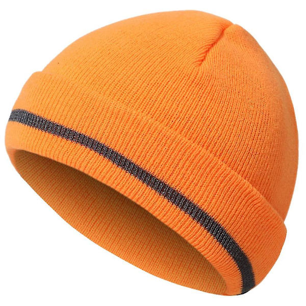 Mænds Vinter Beanie Hat Varmt Strikket Cuffed Plain Toboggan Ski Skull Cap
