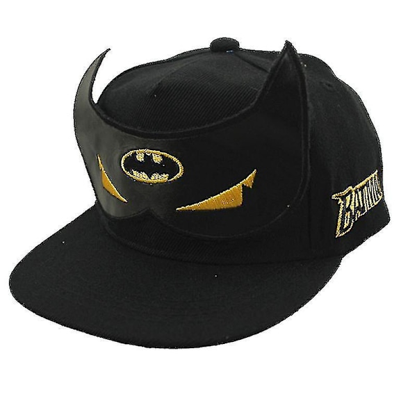 Lasten Batman-lippis Hip-hop Säädettävä Poikien Snapback Aurinkolippa Hattu Lahjat Black