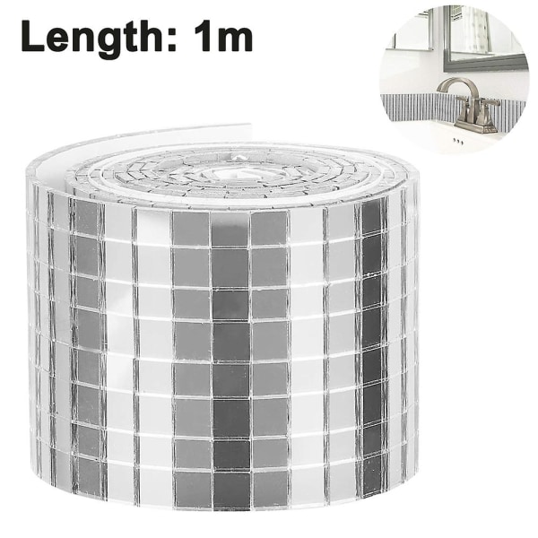 1464pcs Self-adhesive Mini Square Glass Decorative Craft Diy Accessory Mirrors Mosaic Tiles 5mm By 5 Mm