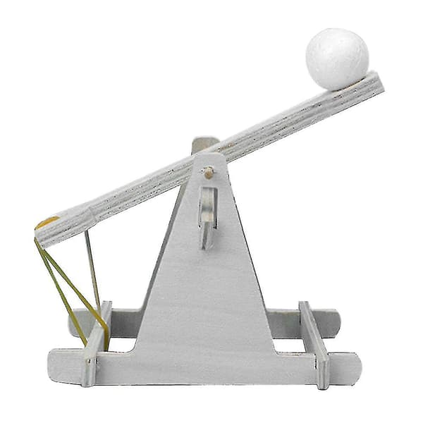 Sinknap Børns Videnskabelige Eksperiment Diy Trebuchet Legetøjsmodel Træ Katapult Kits Zekai