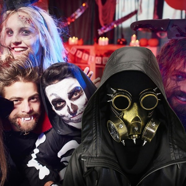 Steampunk Creative Mask Goggles Halloween Cosplay gavemaske