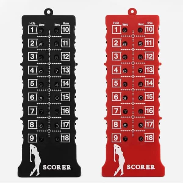 2 st 18 Håls Golfslagsräknare Golf Score Counter Scoreboard Träningsövning Tävlingstillbehör