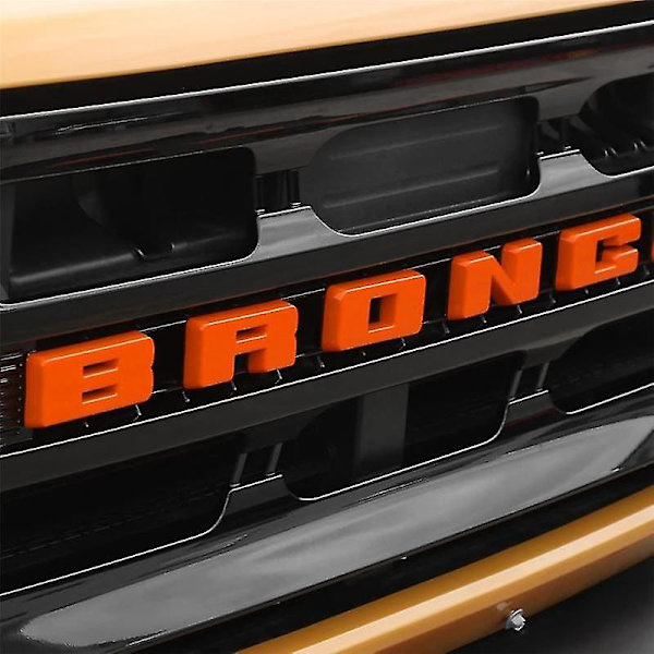 Etugrillin Embleemin Trim-Peitekirjain Koristepeite Ulkovarusteet Vuosille 2021-2022, Oranssi