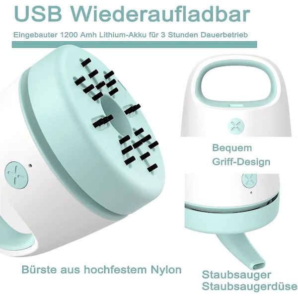 Minivacuum - USB Opladbar, Bærbar Håndholdt Støvsuger (Grøn)