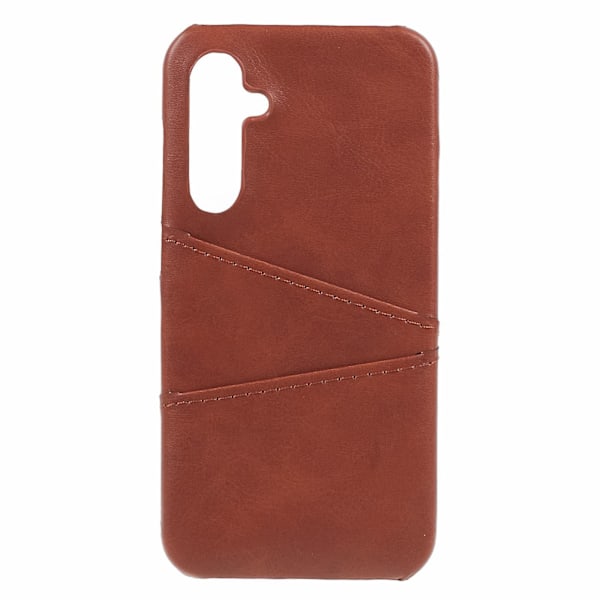 Til Samsung Galaxy S24 Etui Anti-Drop PU+PC Telefon Cover med 2 Kortpladser Coffee