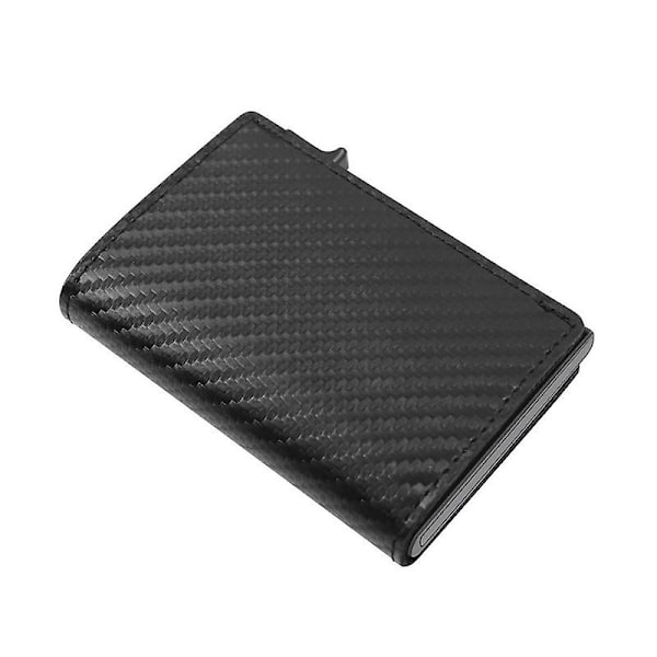 Miesten ohut lompakko rahanpidikkeellä Austin RFID-suojattu kaksikerroksinen luottokorttipidin miehille black 2 pu leather