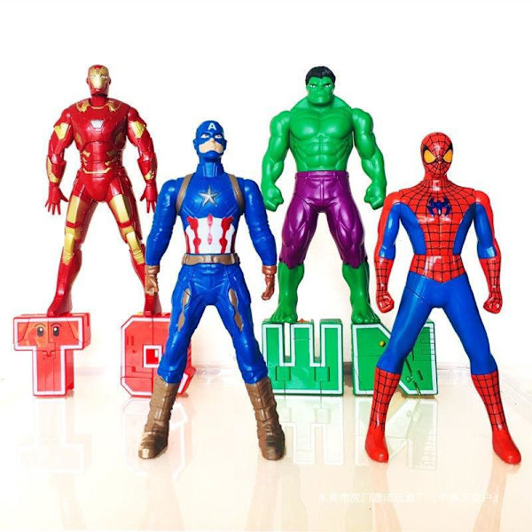 Marvel-figurer av superhjältar 18 cm 4 stycken Avengers-figurer Marvel-leksaker Titan Heroes-serie