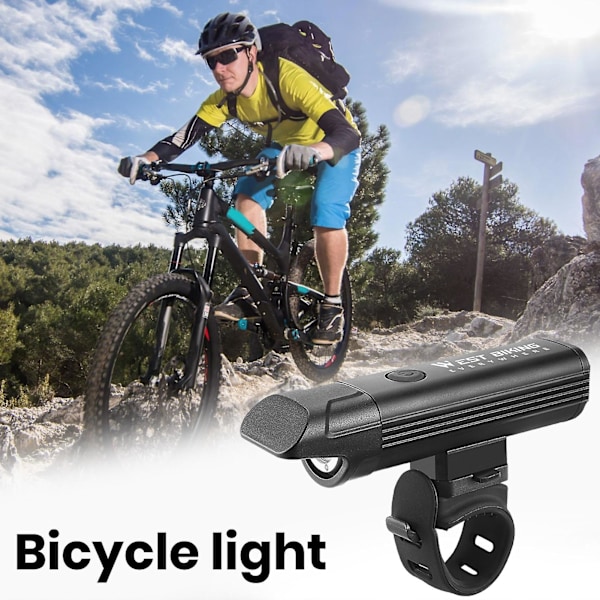 Cykellygte med høj lumen, superlys, flere lystilstande, genopladelig cykelstyr foran