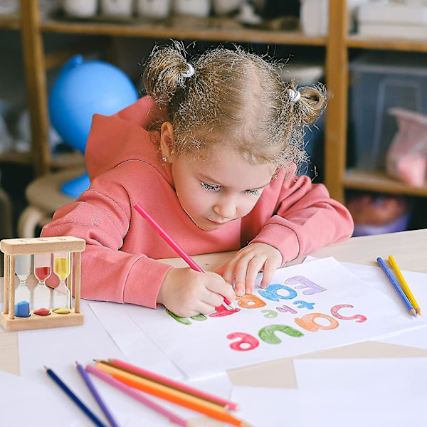 Timglas, 1+3+5 minuters miniatyr trä timglas klocka kreativ sanddekoration