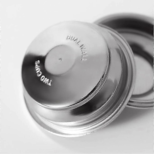 2 KPL Ruostumattomasta teräksestä valmistettu 58 mm kahvi- ja teesuodatinkori espressokahvinkeittimen lisävarusteille, paineistettu