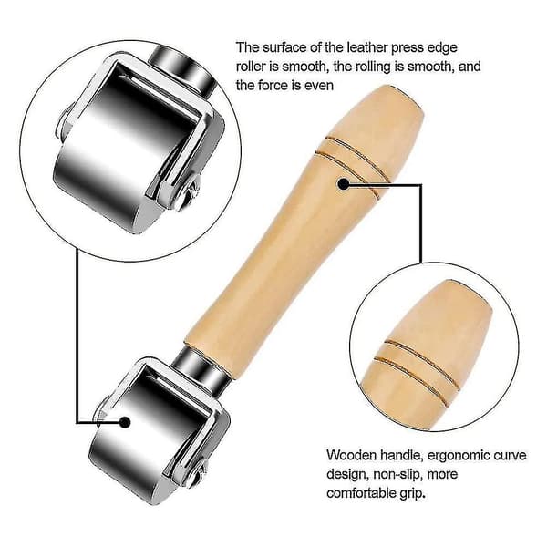 26mm Lædervals, Læderkantvals, Læderhåndværk Lim