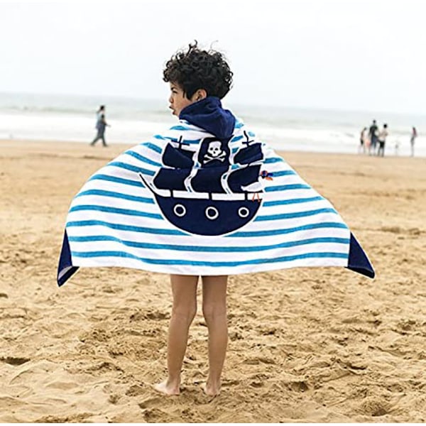 Kids Bath Towel Wrap for Boys Girls Hooded Pool Beach Towels Bathrobe Soft Plush Absorbent Cotton Style9