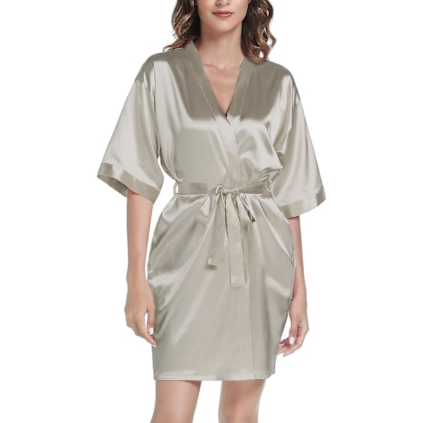 Satinrocken - Sommar Silke Dressing Gown Spa & Bröllops elegans