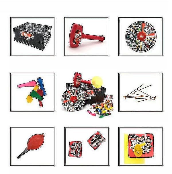 Blast Box Knock Box Trick Spoof Foreldre-barn Interaksjon Vent Leke Large size H21cm