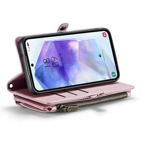 CASEME C36-serie for Samsung Galaxy A55 5G etui i PU-lær, telefonveske Style C