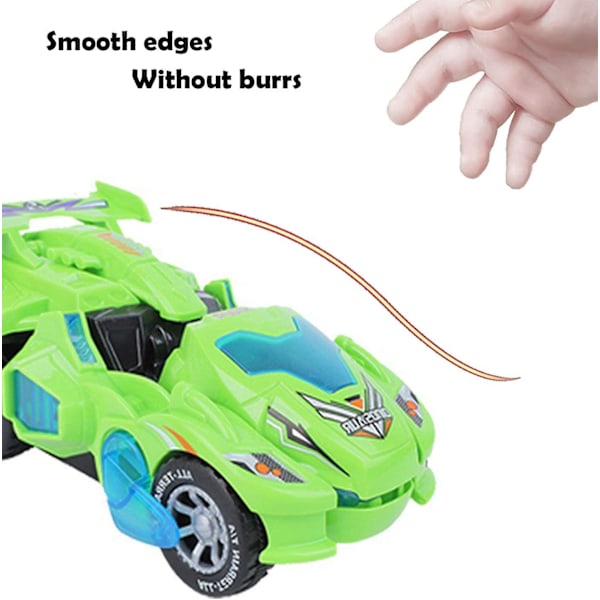 Heytea Deform Dinosaur Lelut Pojille Tytöille, 2 In 1 Dinosaurus Lelut Autot Lapsille, Muuttuva Dinosaurus Led Auto Musiikilla, Automaattinen Dino Muuntajat T