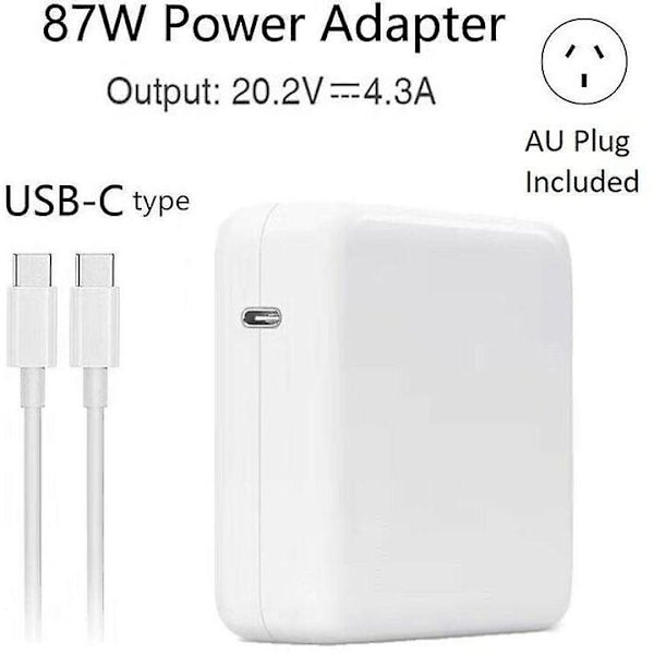 30W 61W 87W USB-C Strömförsörjningsadapter Laddare Typ-C Macbook Pro Air Laptop Mac 87w
