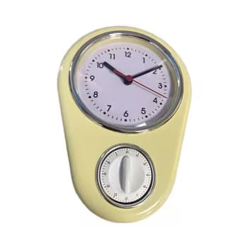 Seinäkellon ja ajastin - Kellon ajastintoiminnolla Yellow