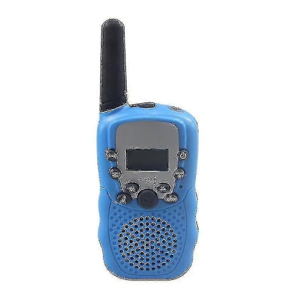 Barne-Walkie Talkie 3km Utendørs Intercom LCD-Skjerm Bærbar Walkie Talkie Blue