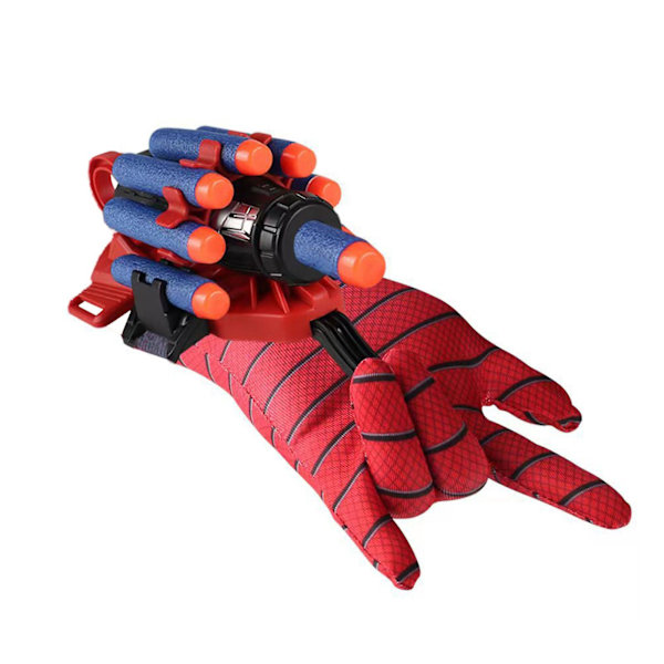 1 sæt Shoot Toy Spider Web Slinger Toy Set Sjov Børn Uddannelsesmæssigt Håndled Legetøj Cosplay Launcher til Børn Red