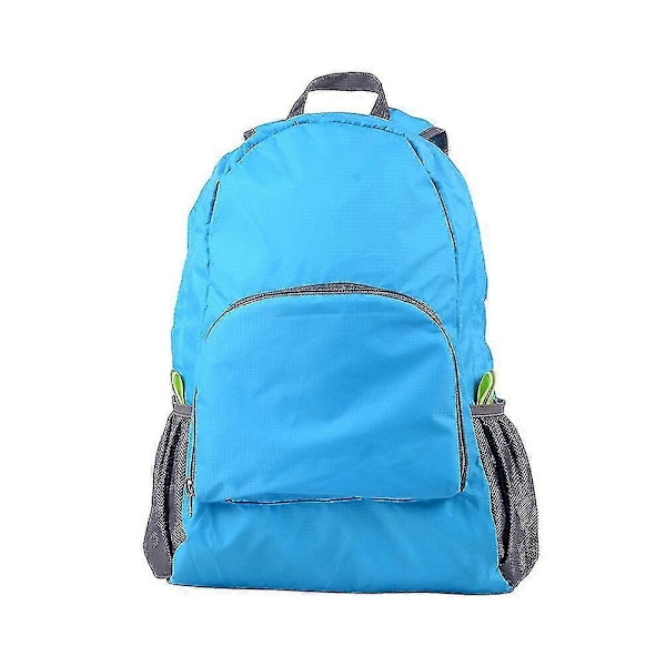 Sammenfoldelig letvægts rejserygsæk Daypack taske sport camping & vandreture Blue