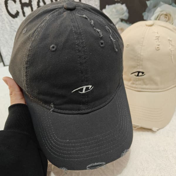 D-muotoinen baseball-lippis, muotihuippu Dark grey