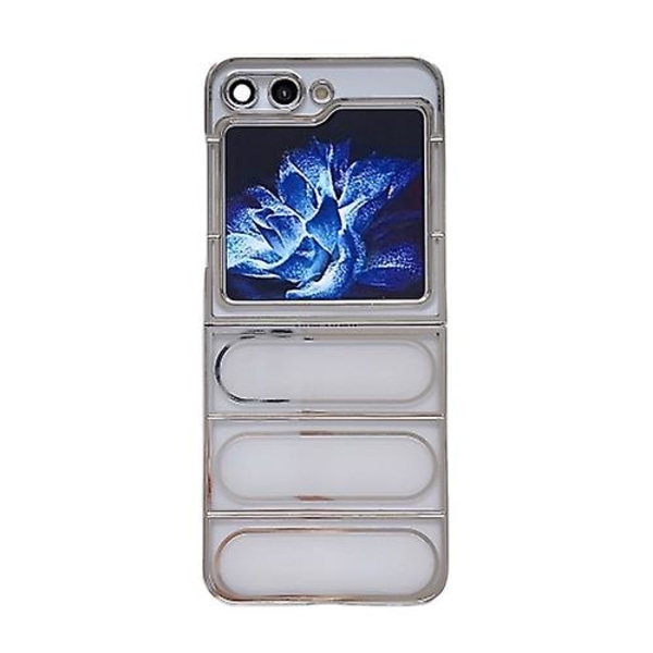 Samsung Galaxy Z Flip5:lle tarkoitettu sähköpinnoitettu Tpu-suojakuori Silver
