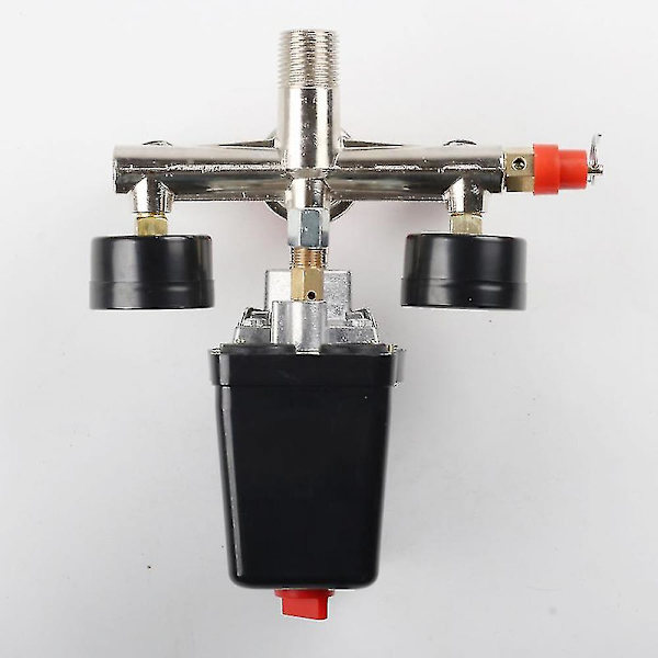 240v 175 Psi Luftkompressor Tryk Switch Kontrolventil, Højtydende Sort