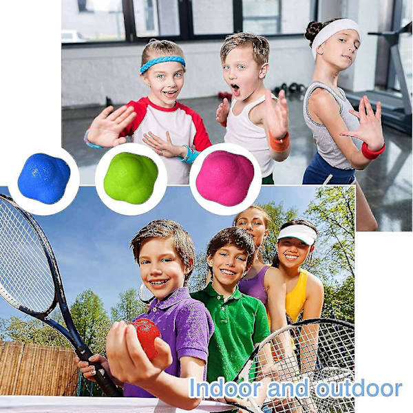 5 st reaktionsbollar i gummi för smidighetsreflexträning hand-öga-koordination