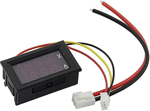 2 stk. LED Voltmeter Amperemeter, Rød og Blå Detektor Spænding Amperemeter Panel Amp Voltmeter, DC 0-100V 10A til Amperemeter Amperemeter Volt Amp Målerpanel