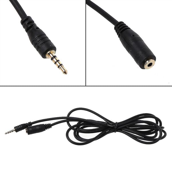 Stereo 2,5 mm Jack Förlängningskabel 5m Extender Ledning Hane till Hona Aux Kabel