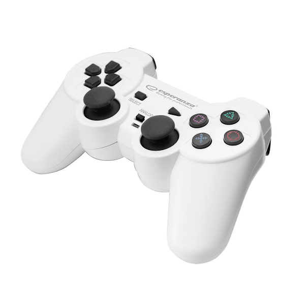 Esperanza - PC/PS3-kontroller, Trådløs - Trooper - Hvit