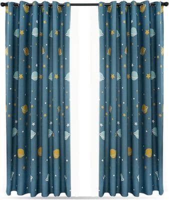 Mørklægningsgardiner - YYV - CLOCK - Polyester - Indendørs - Børnestil