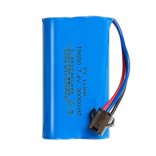18650 litiumbatteri 7,4v Sm-kontakt 3000mah leksaksfjärrkontroll Elektrisk vattenbomb Uppladdningsbart batteri