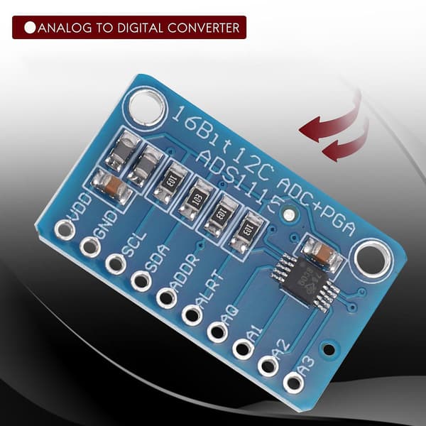 6 st Ads1115 Analog till Digital Converter 16 Bit Modul Konverter Med Programmerbar Förstärkare