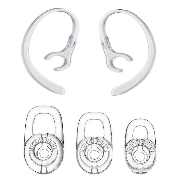 10x Silikonørepropper med 360 graders roterende ørehage til Plantronics M70