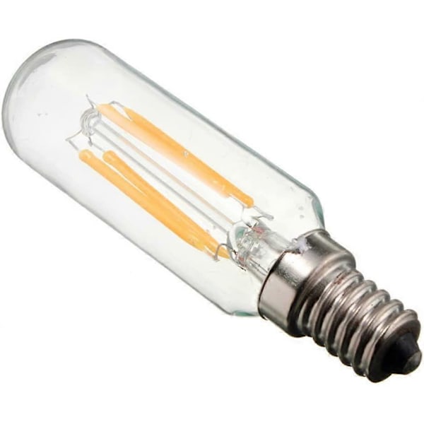 2-pack 4W SES LED Spishuvskåpslampa Glödlampa E14 Kallt Vit 6000K T25 Rörformad Glödtråd 40W Glödlampa Ersättning Liten Edison Skruv Armatur Ej Dimbar