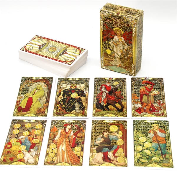 Vackra tarotkort i jugendstil