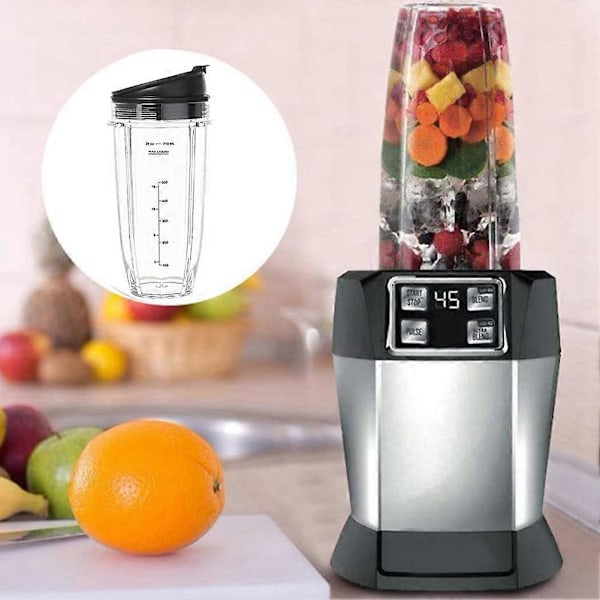 Ersättningsmugg för Nutri Ninja Blender, Blender Ersättningsdelar, Blenderdelar (24 Oz)